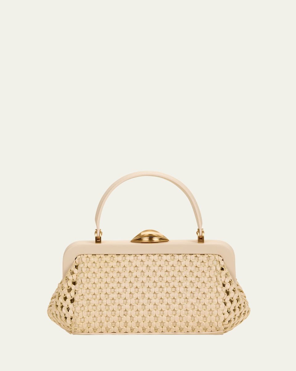 Zuma Frame Woven Crossbody Bag